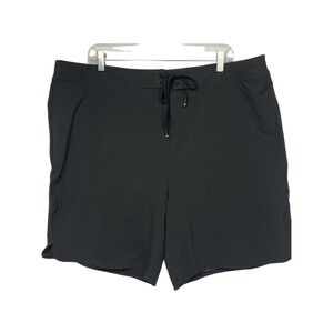 4 Fourlaps 8” Board Shorts Black Drawstring Waist‎ 40 Inch”